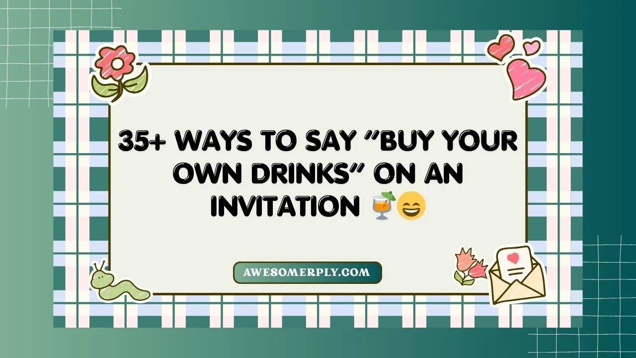 Buy Your Own Drinks