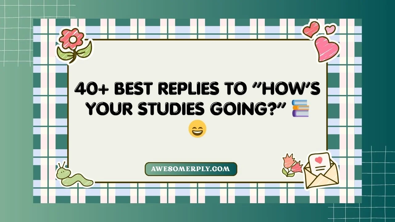 How’s Your Studies Going