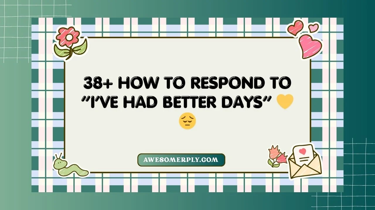 I’ve Had Better Days