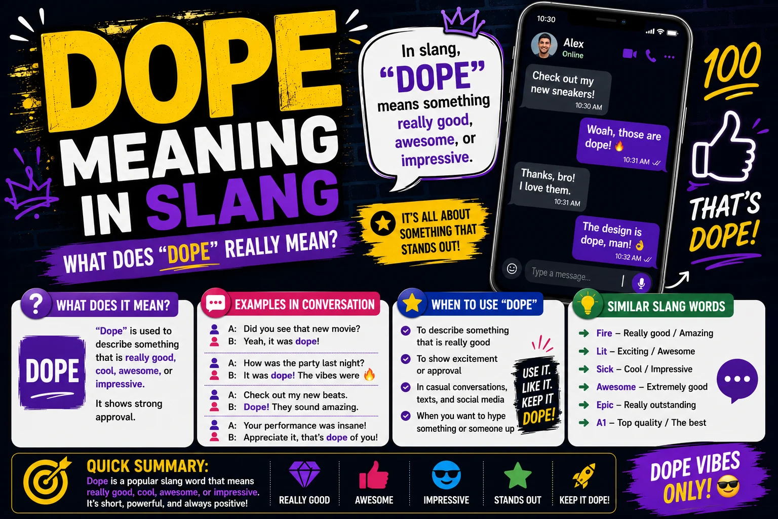 Dope Meaning in Slang