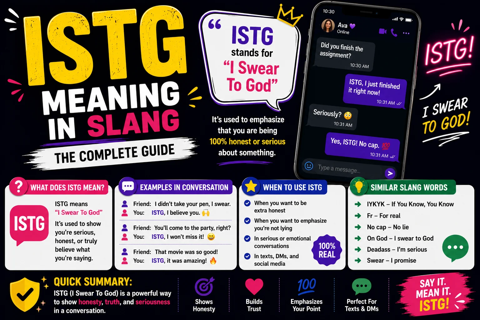 ISTG Meaning in Slang