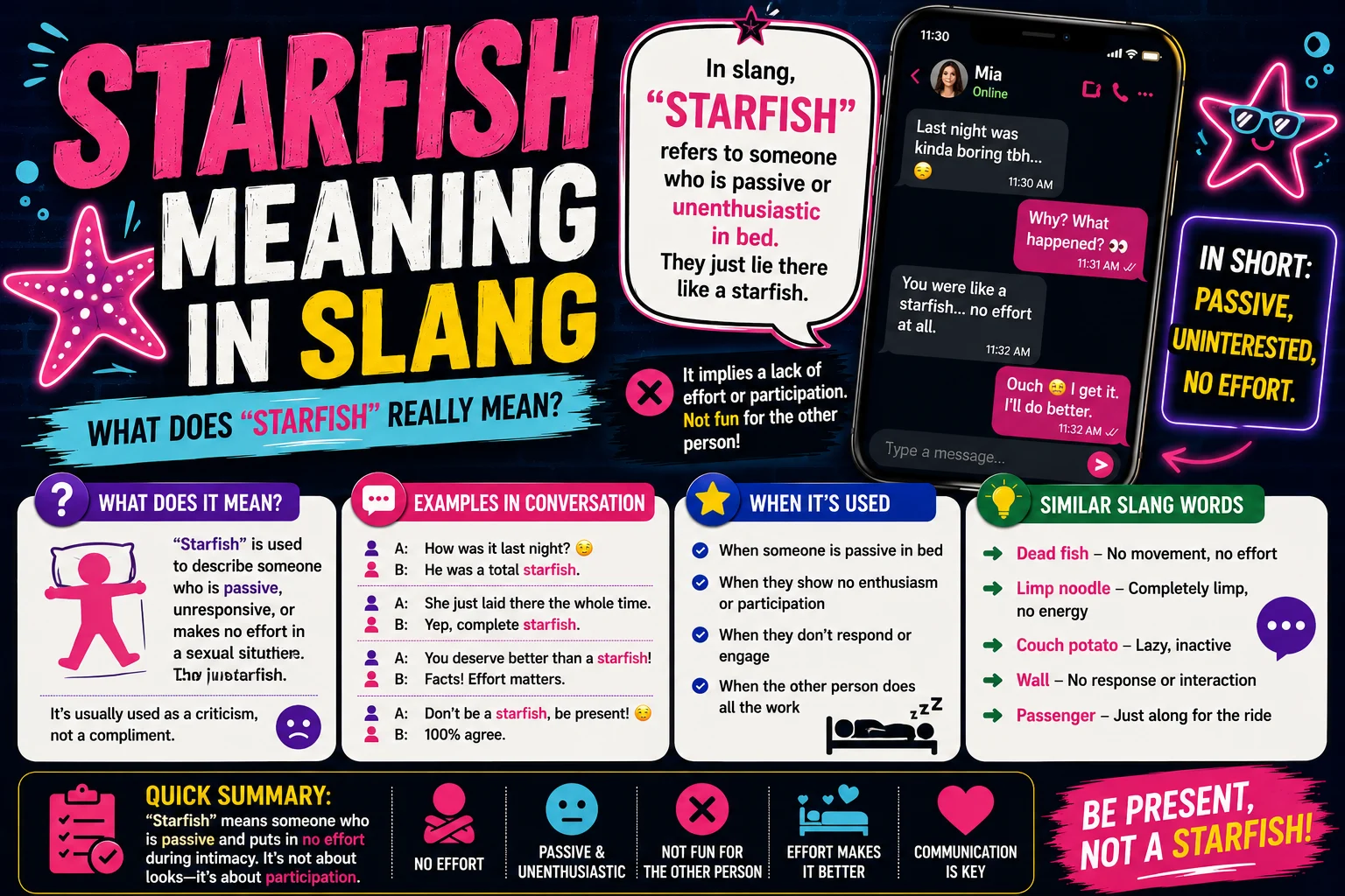 Starfish Meaning in Slang