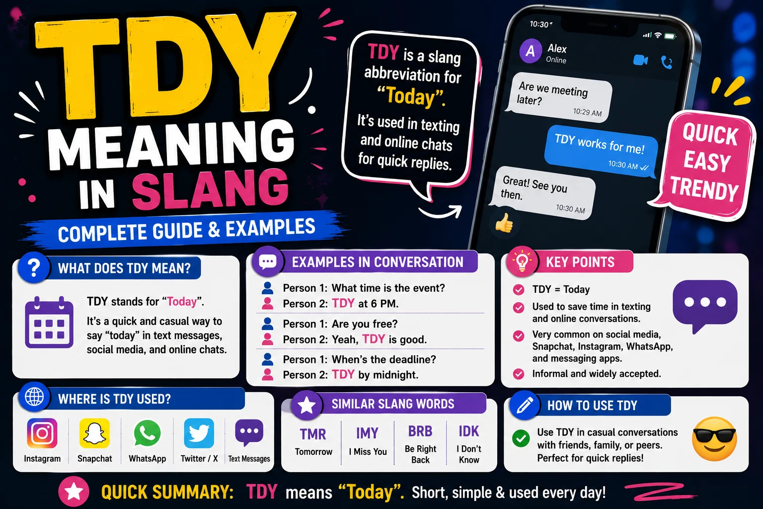 TDY Meaning in Slang