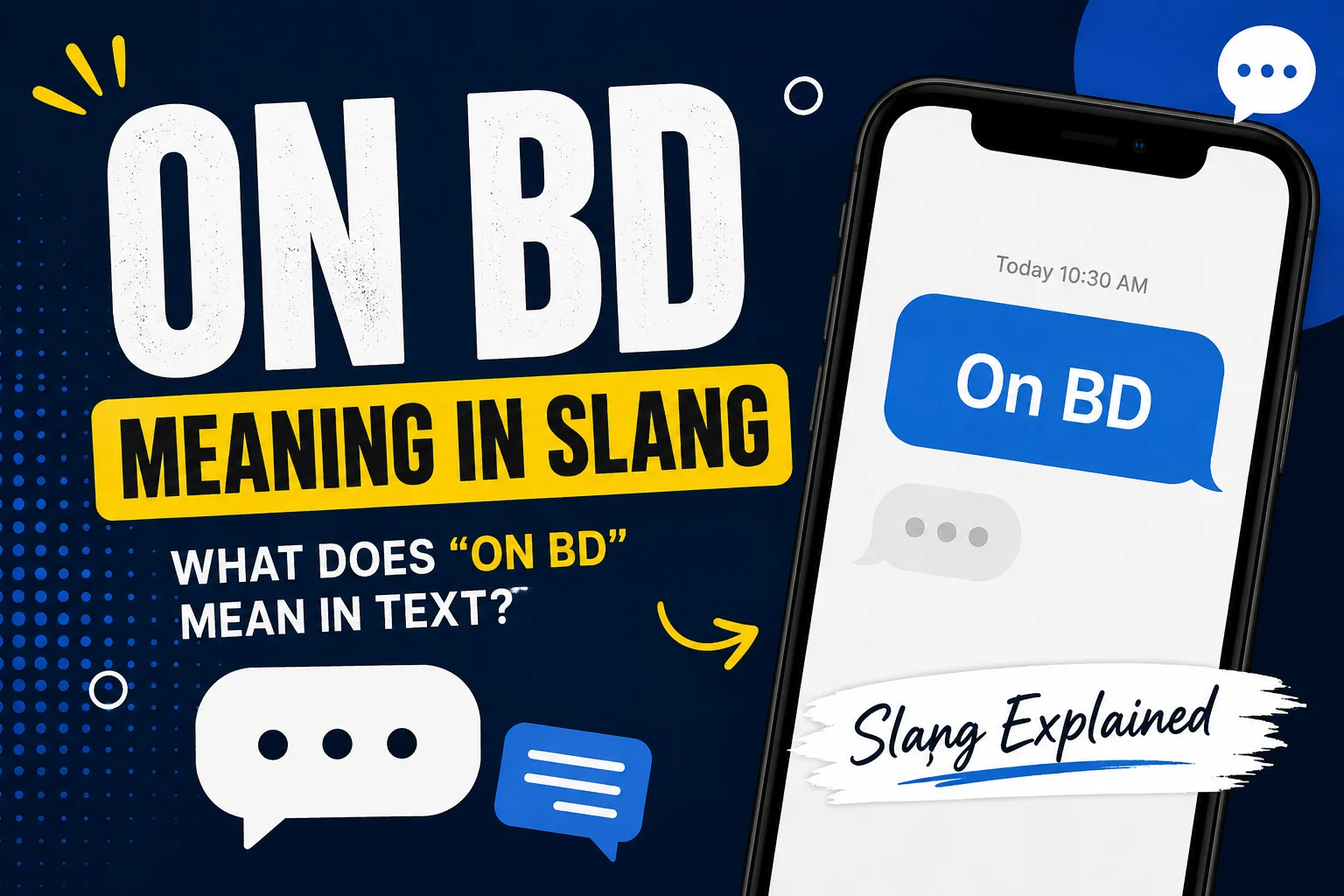 On BD Meaning in Slang