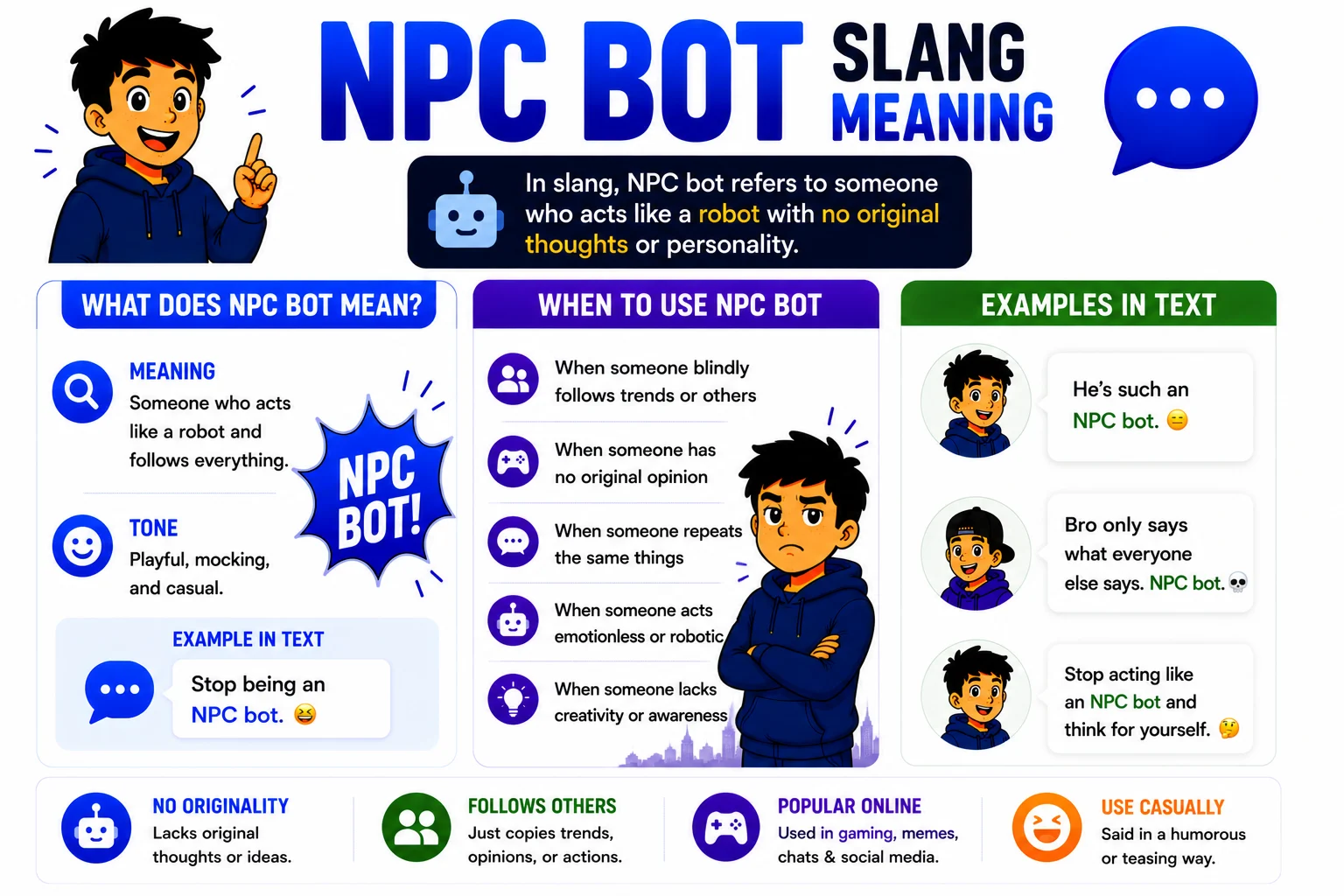 npc bot slang meaning