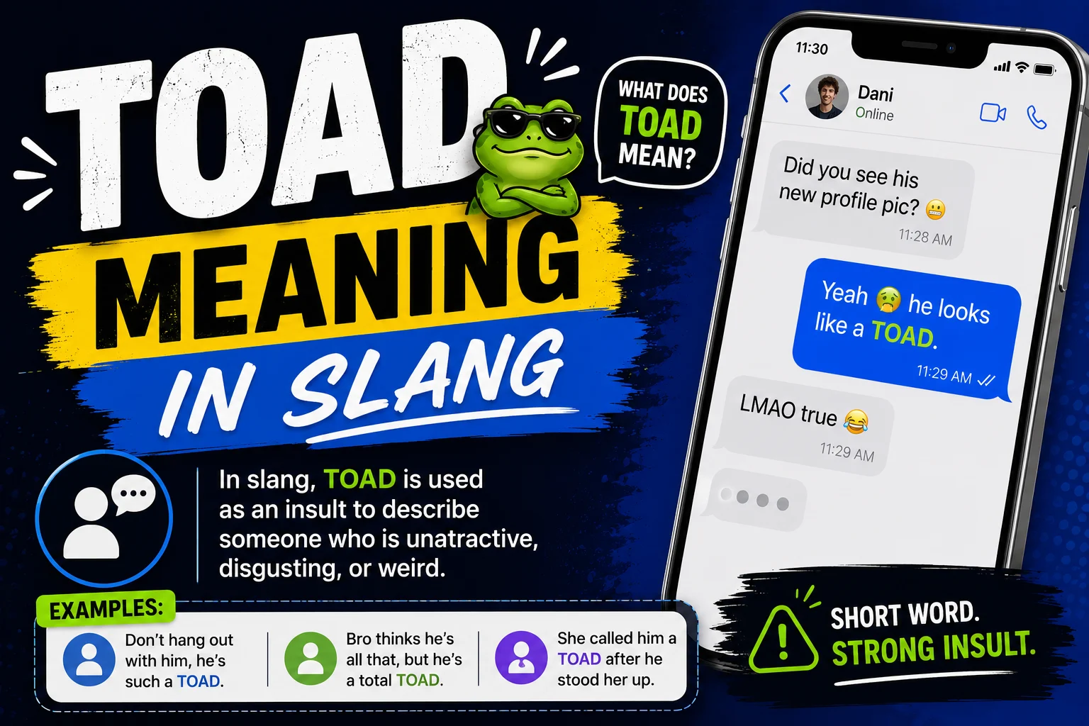 toad meaning slang