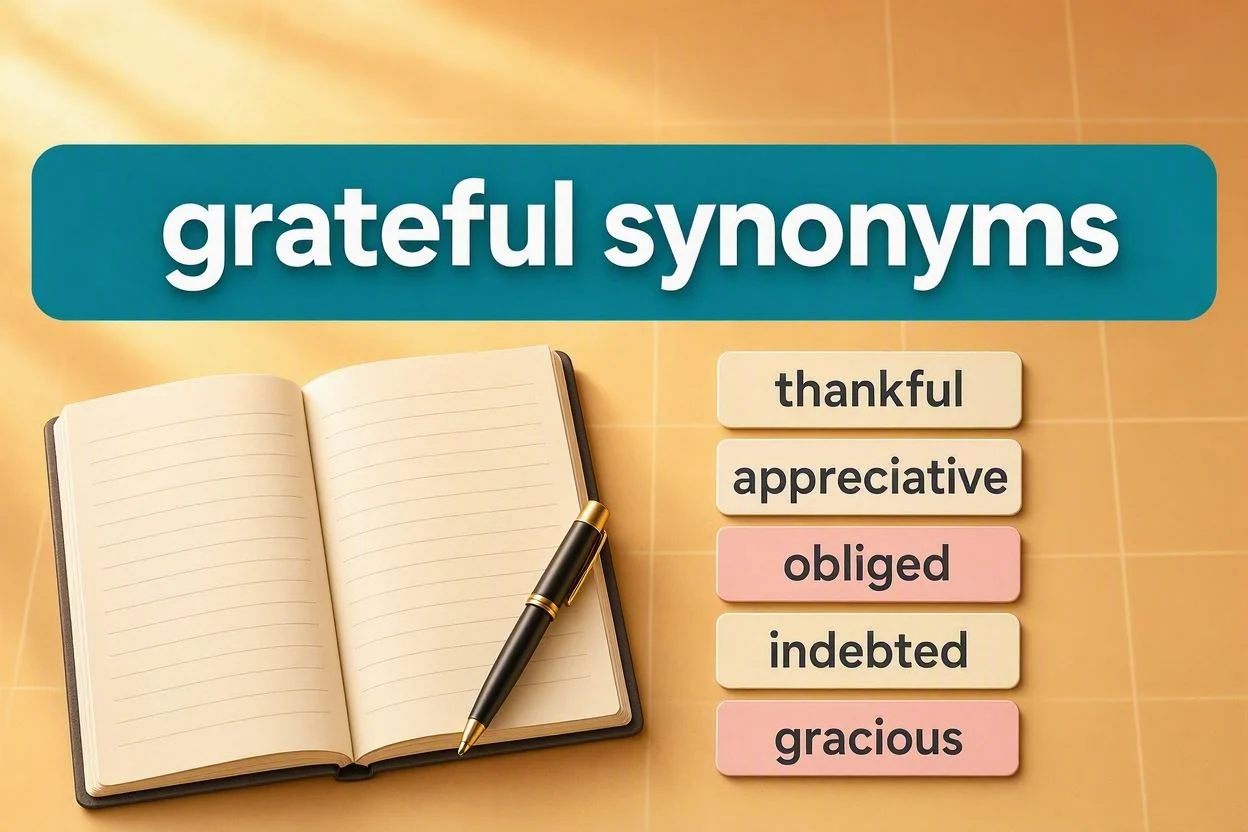 Grateful Synonyms